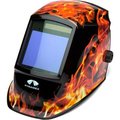 Pyramex Leadhead Auto-Darkening Welding Helmet - Manual, 98x87mm, Flame WHAM3030FL